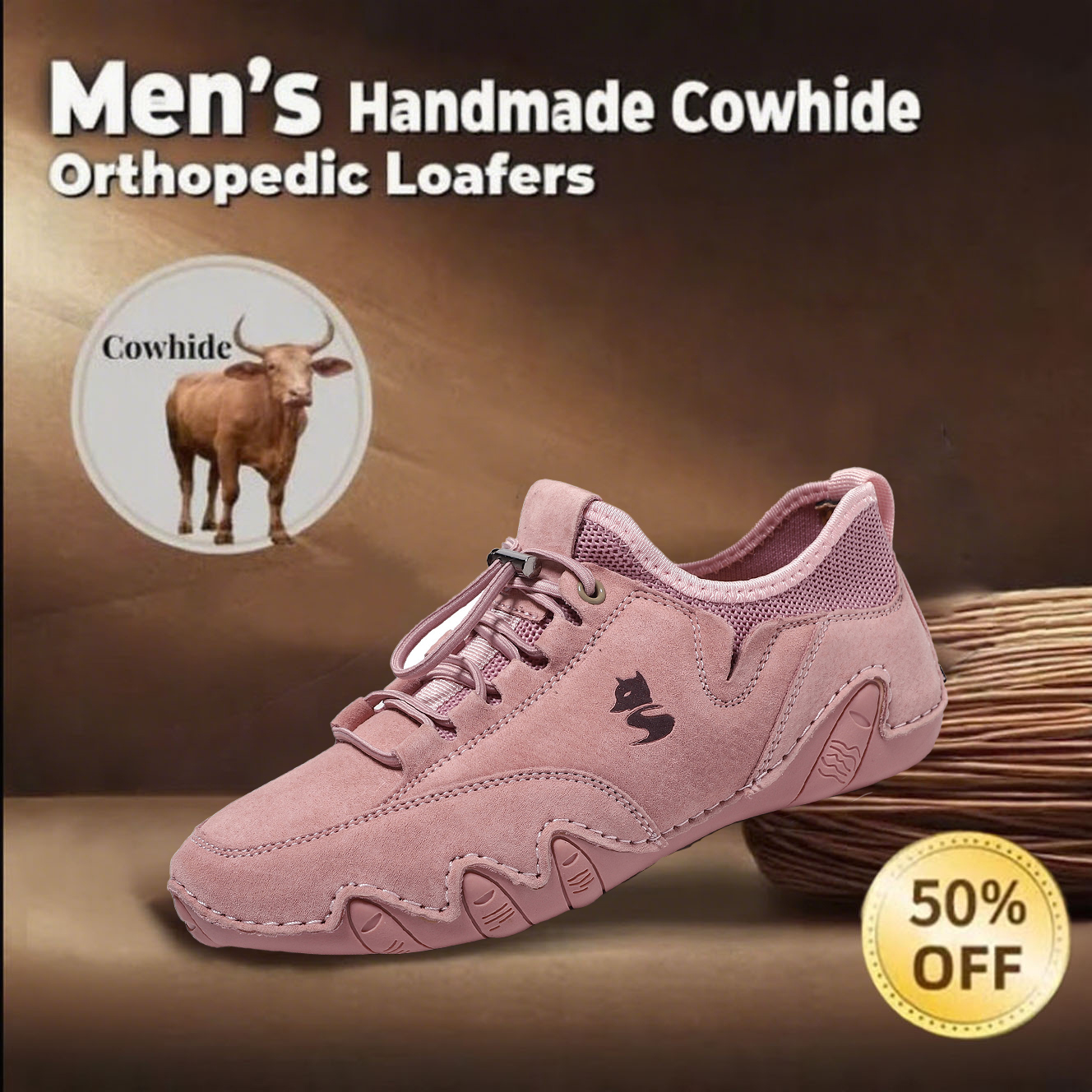 ⏰Limited Time Offer--50% OFF 🎉Women's genuine slip-on orthopedic loafers