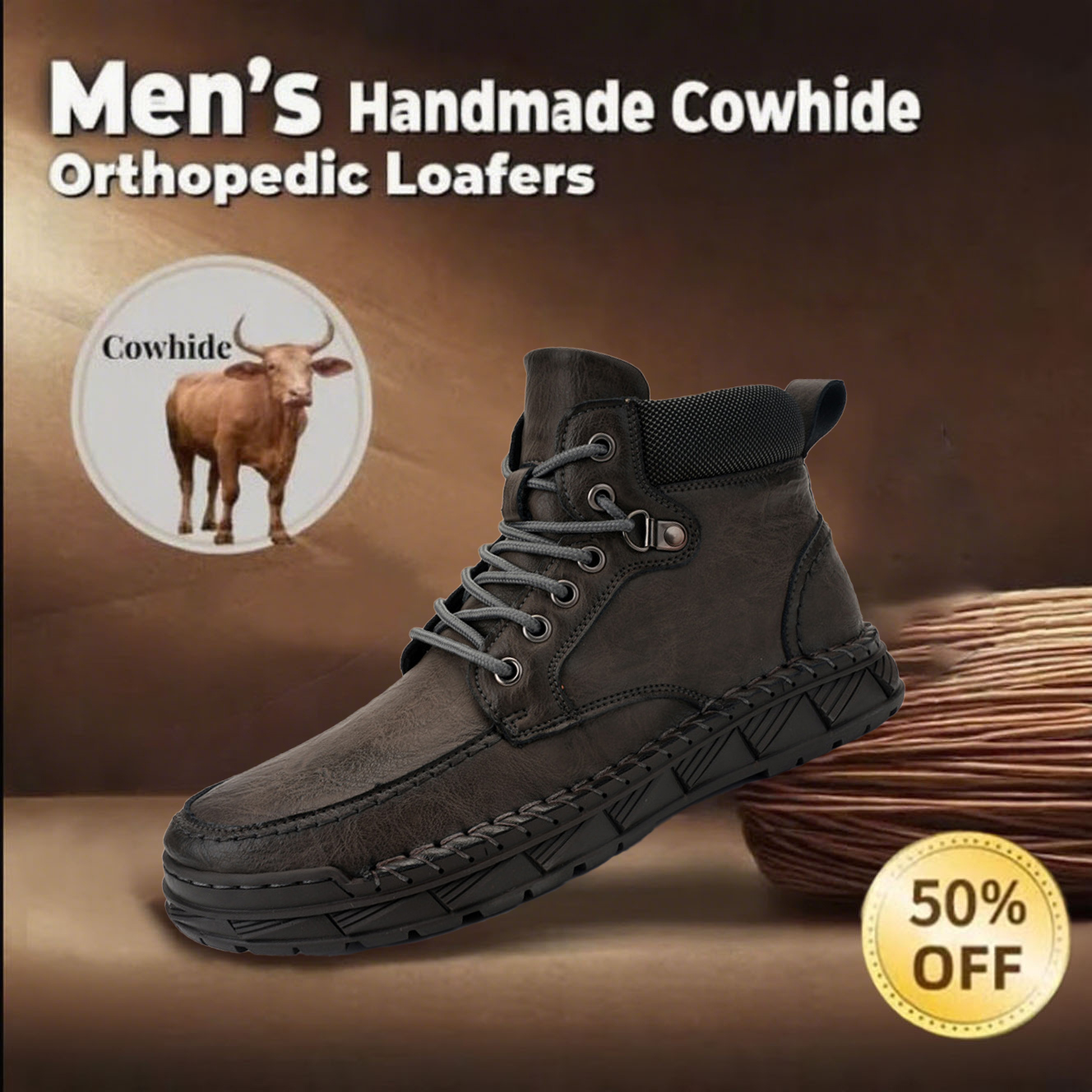 ⏰Promotion - 50% OFF🔥 Men's Hand-Orthopedic Slip-On Loafers