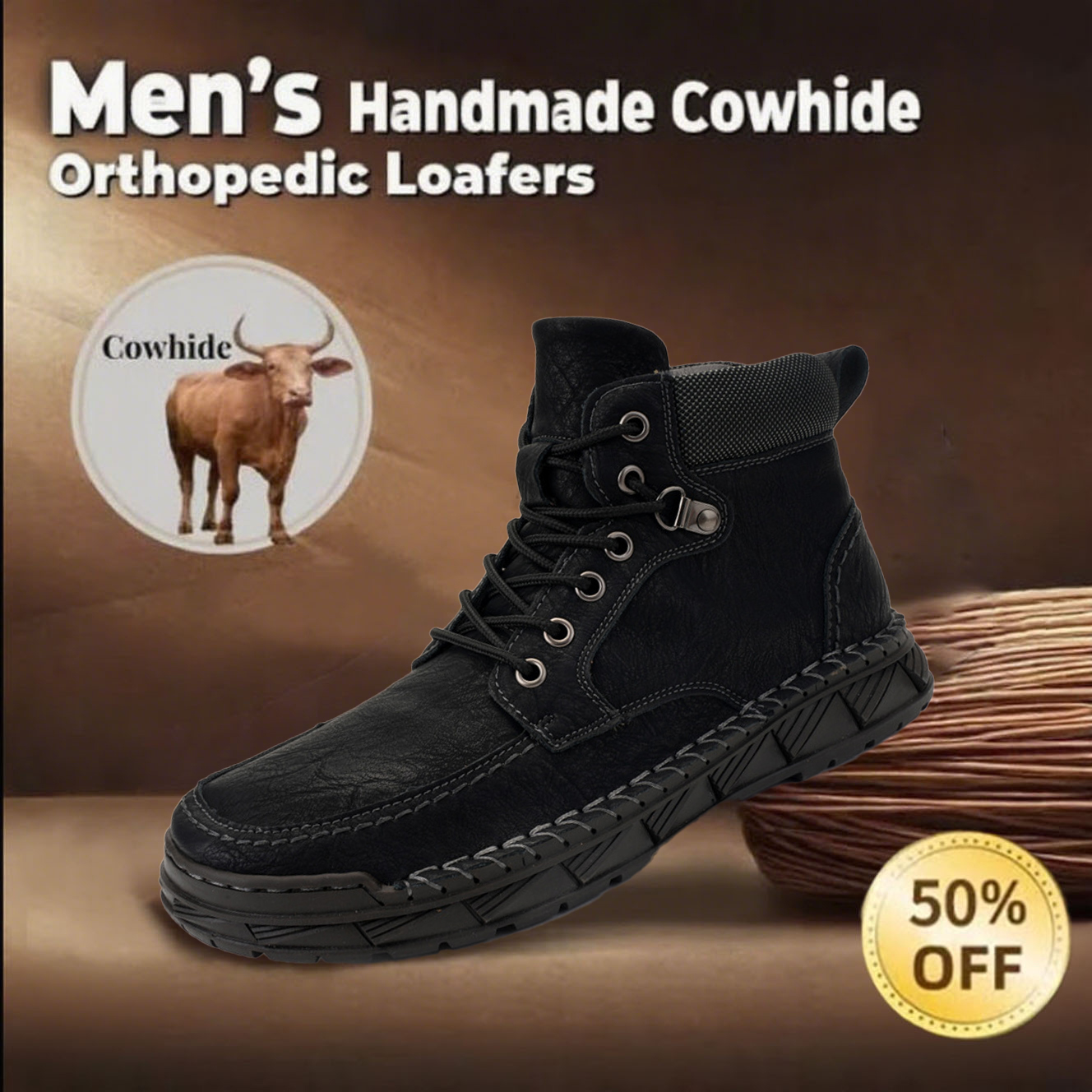 ⏰Promotion - 50% OFF🔥 Men's Hand-Orthopedic Slip-On Loafers