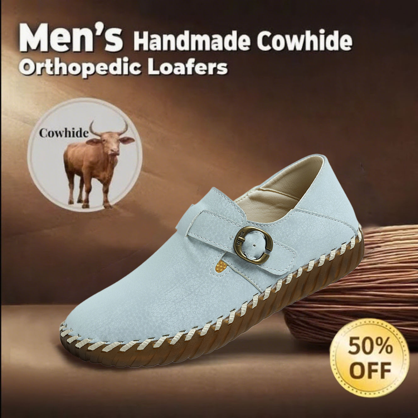 🔥Today 70% off🔥New Women's Handmade Slip-On Orthopedic Shoes