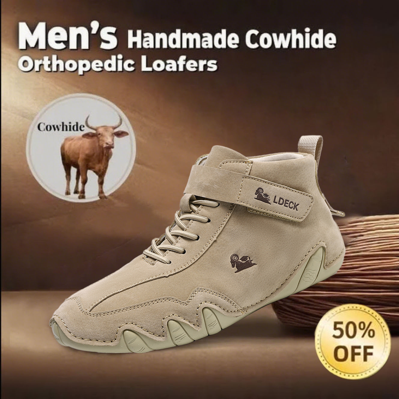 Last day 69% off 🔥⏱️sale⏱️Men's pure leather single shoes orthopedic loafers