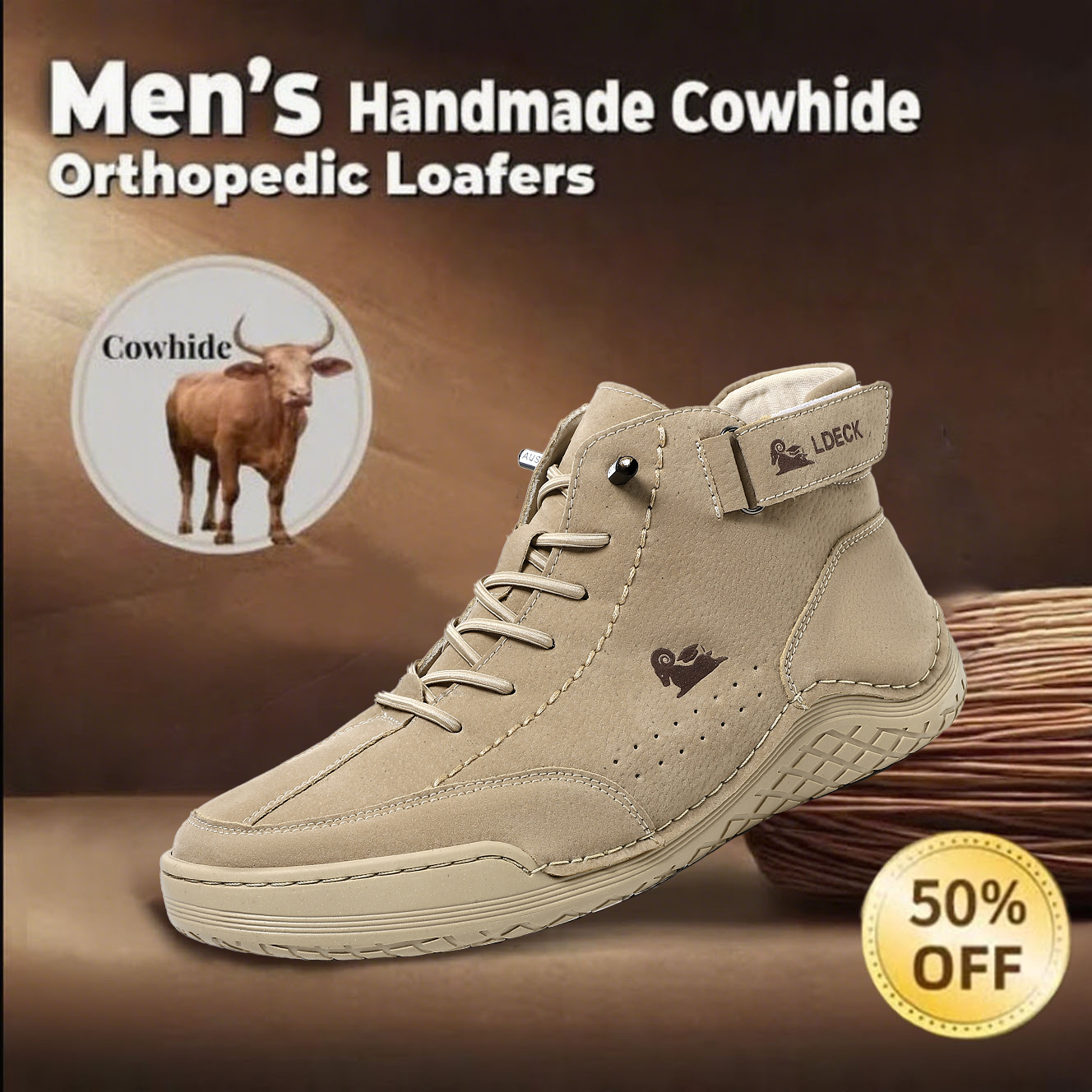 Last day 70% off 🔥 Unisex Waterproof Fashion Orthopedic Shoes with Arched Foot Support