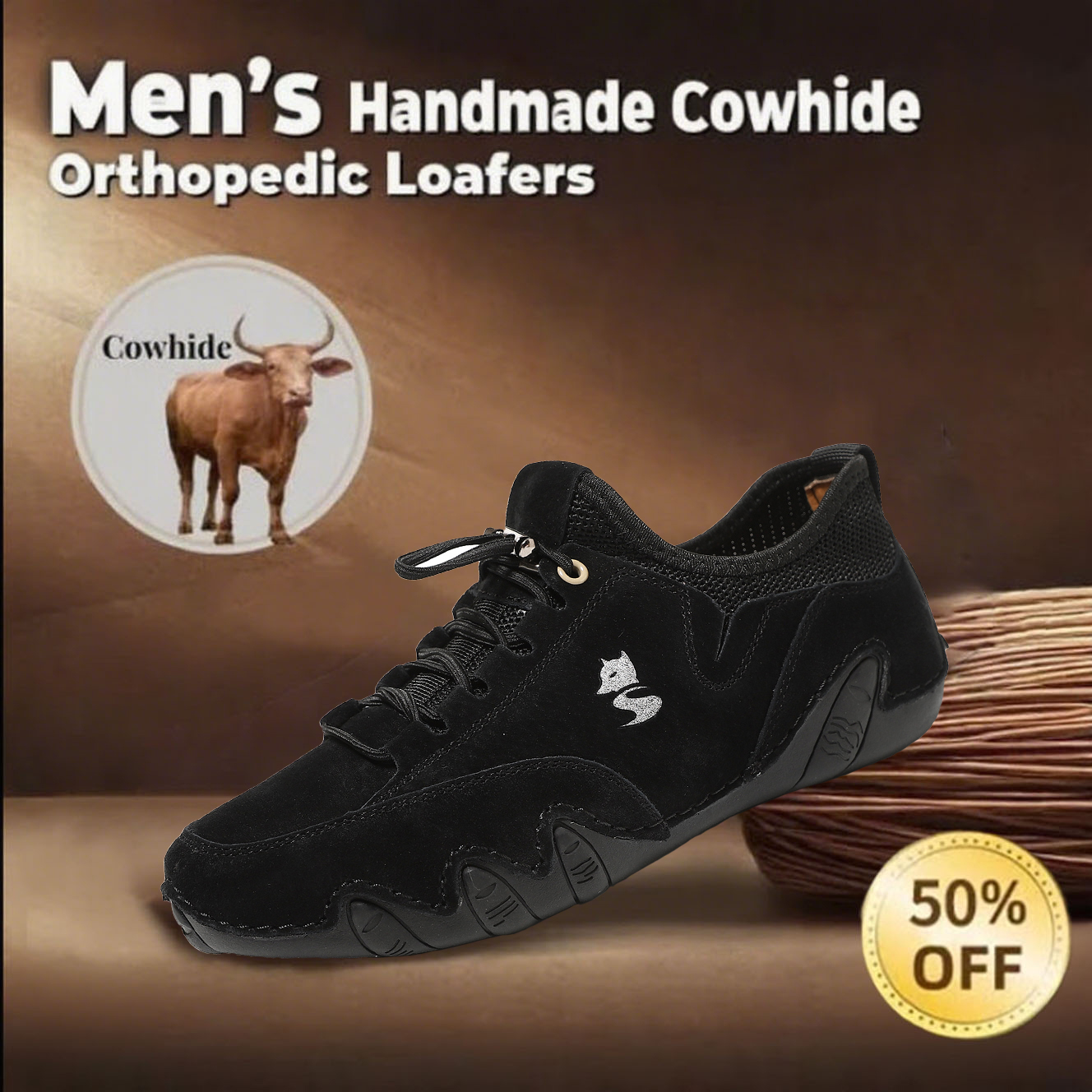 ⏰Limited Time Offer--50% OFF 🎉Women's genuine slip-on orthopedic loafers