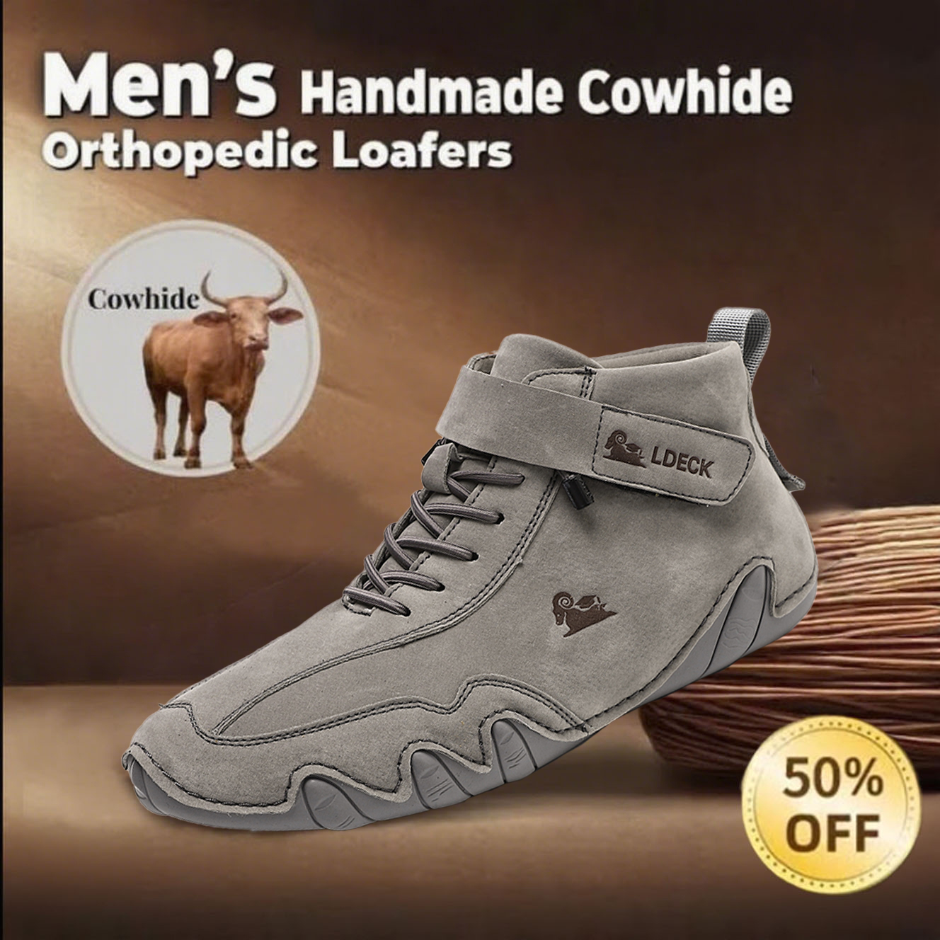 Last day 69% off 🔥⏱️sale⏱️Men's pure leather single shoes orthopedic loafers