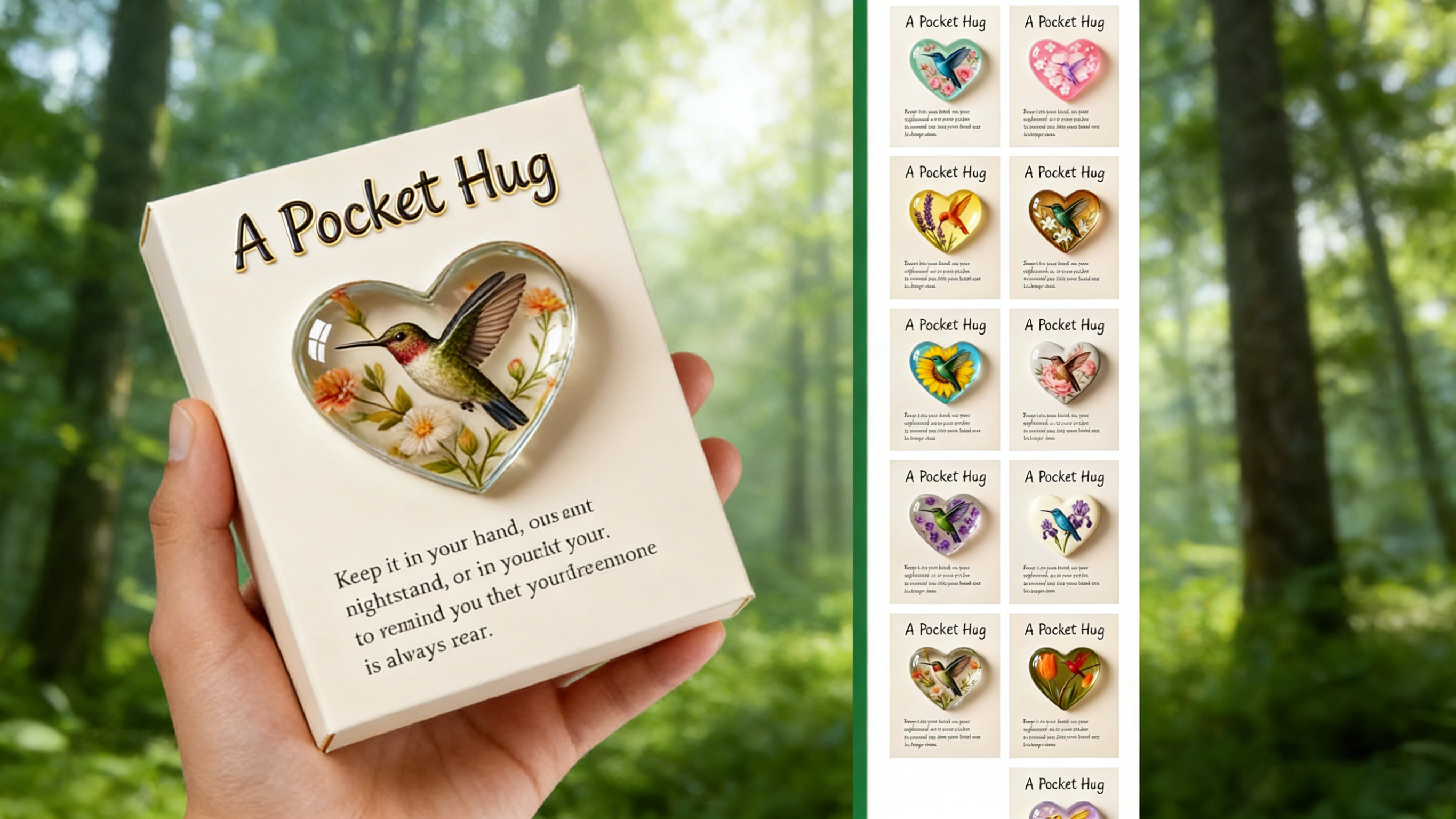 🎁 A Pocket Hug|A pocket-sized plush toy with a heart design, includes a greeting card, a perfect gift for friends, sisters, and brothers.