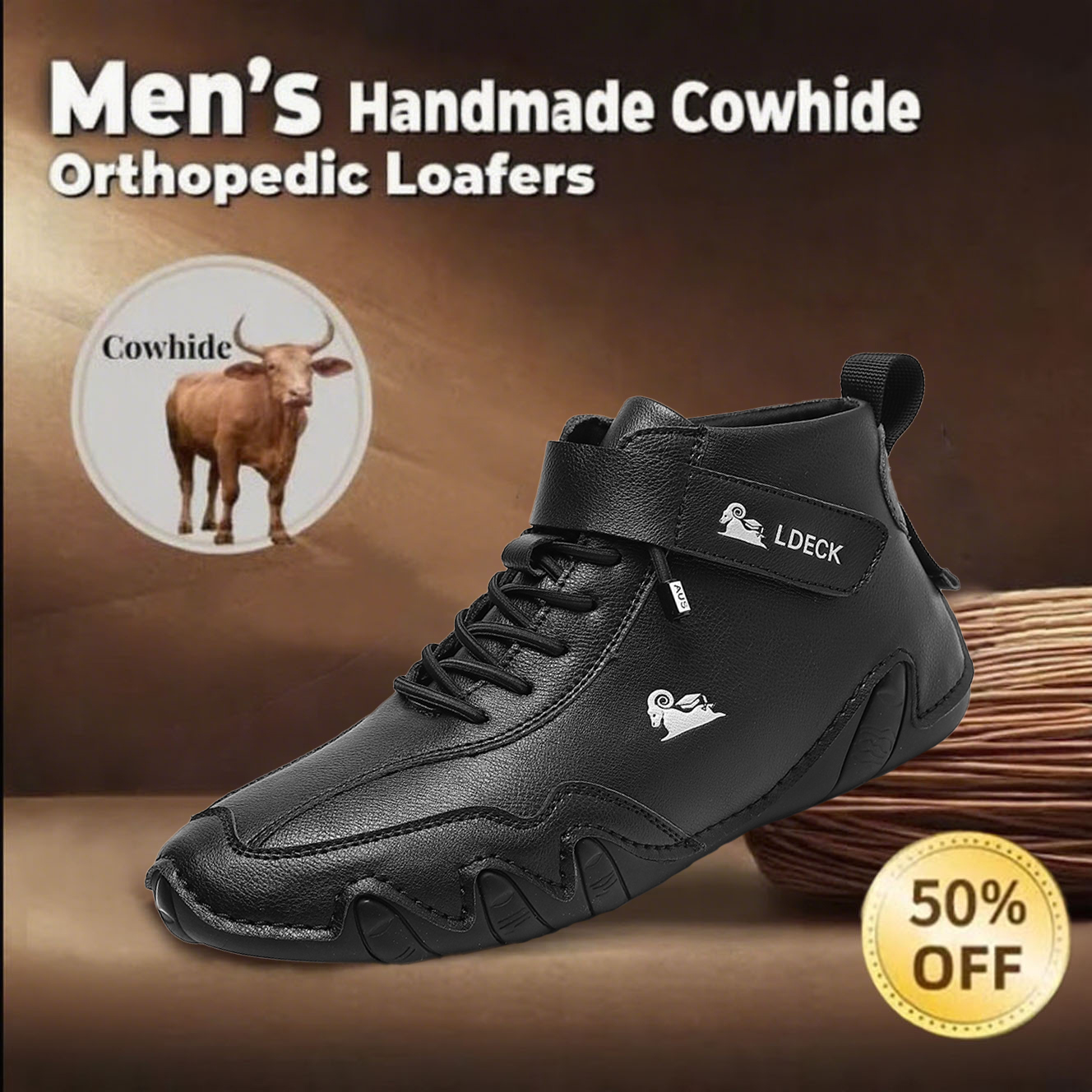 Last day 69% off 🔥⏱️sale⏱️Men's pure leather single shoes orthopedic loafers