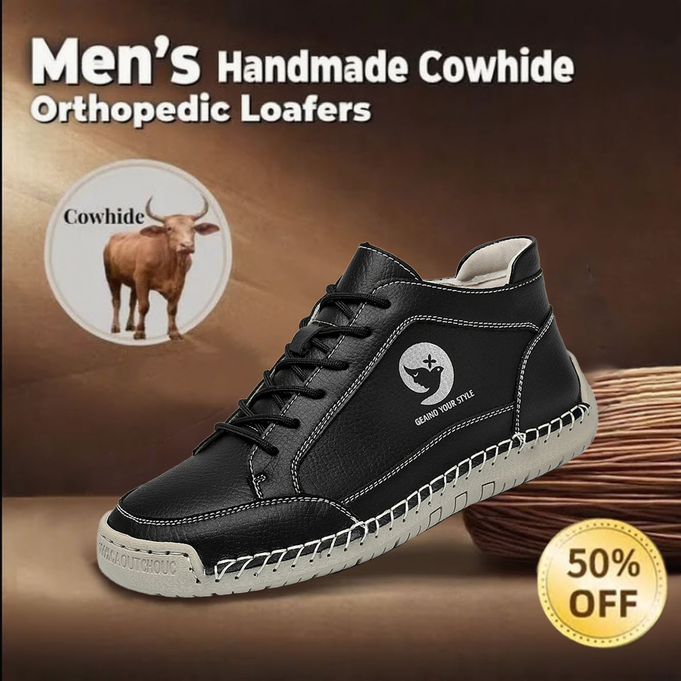 🔥Hot Sale🎉Women's non-slip handmade genuine leather orthopedic shoes