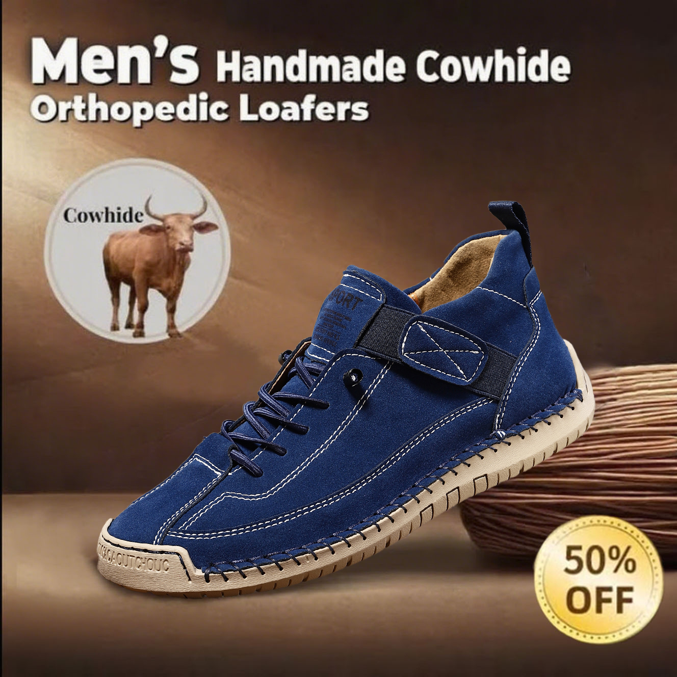 ⏰Limited Time Sale 70% OFF-New hand-stitched non-slip women's orthotic shoes