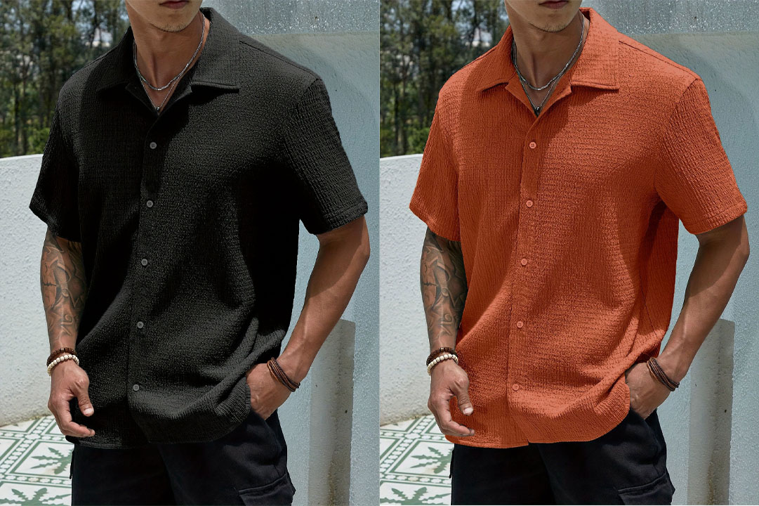 Men's short-sleeved fashionable shirts | Show men's elegance