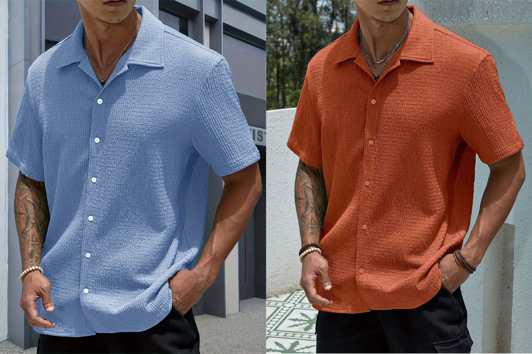Men's short-sleeved fashionable shirts | Show men's elegance