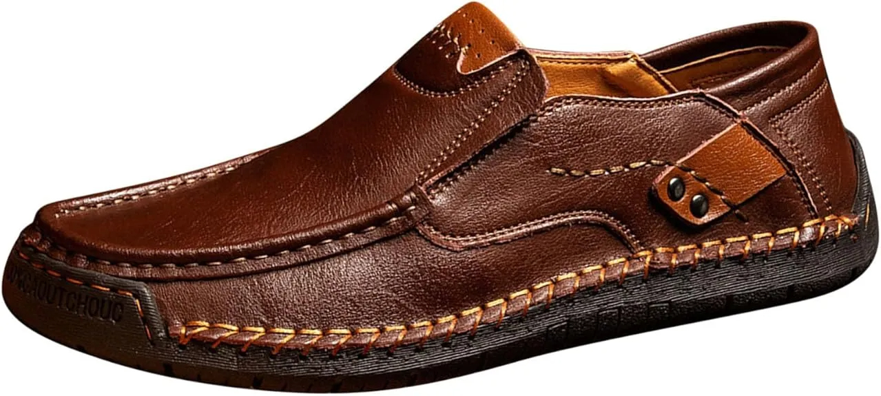⏰ 70% off - 2025 Newest  🔥 Men's Handmade Genuine Leather Slip-On Loafers