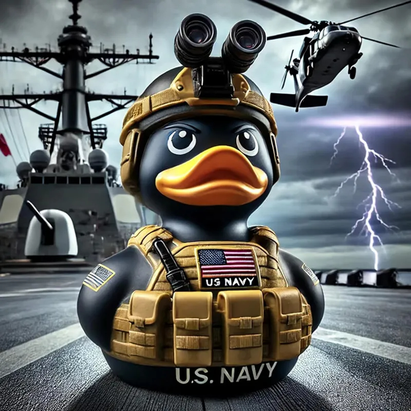 🦆 Veteran Memorial Duck, a unique and interesting decorative item.