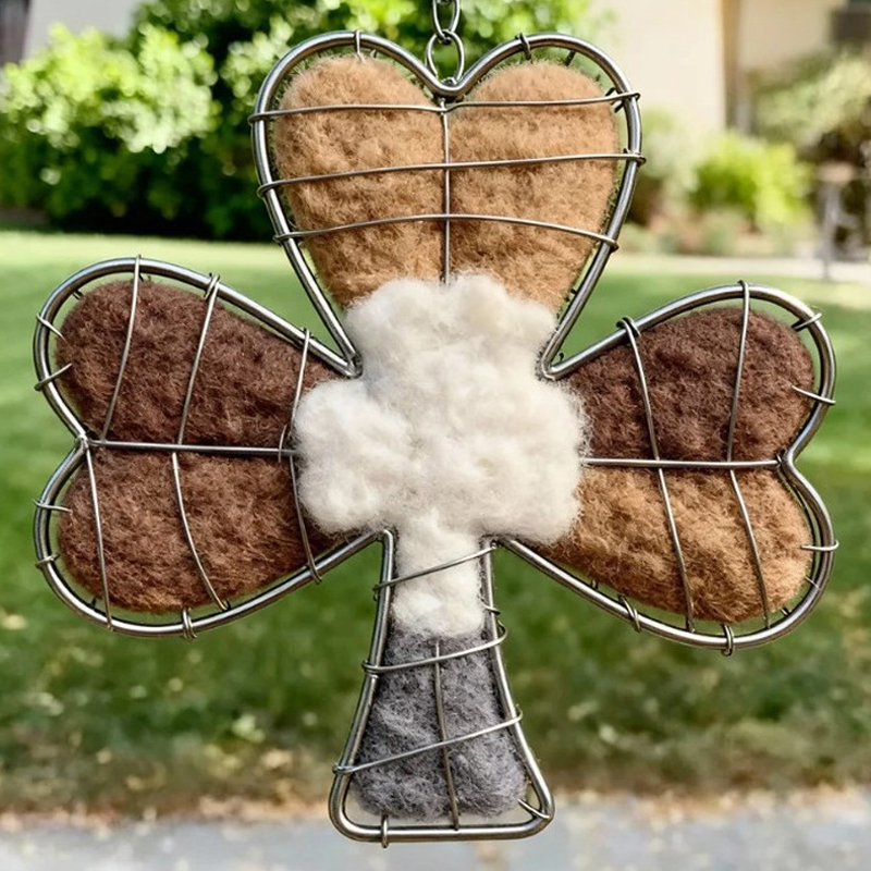 🕊️🏡Handmade Natural Alpaca Fiber Bird Nesting Heart❤️A Cozy Gift for Birds