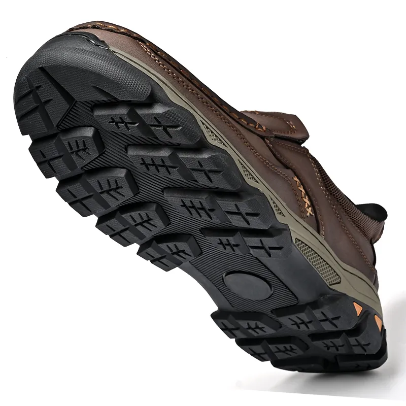 2025 New Men's Hands-Free Genuine Leather Slip On Loafers