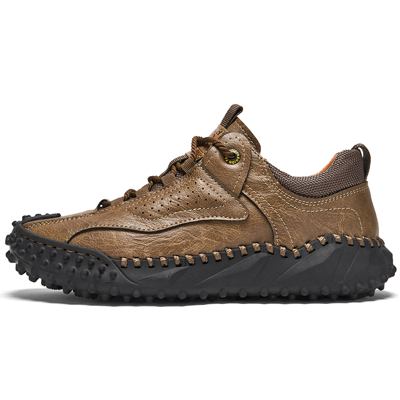 (⏰Clearance Sale-70%OFF🔥)Men’s Vintage Leather Hiking Shoes – Genuine Leather, Orthopedic Arch Support, Wide Toe Box, Waterproof, Breathable, Hand-Sewn, Non-Slip, Lightweight Shoes for Driving & Walking