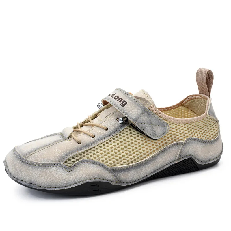 ⏰Promotion - 50% OFF🔥Men's Breathable Leather Orthopedic Shoes – Hand-Stitched, Non-Slip