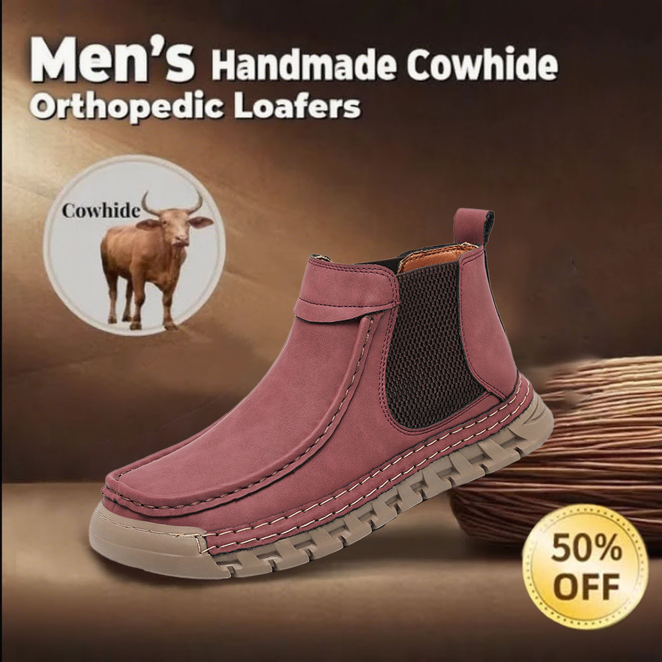 ⏰ 50% off -Women's handmade, non-slip, orthopedic shoes