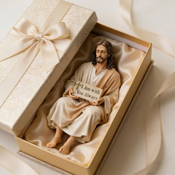 ✨Handcrafted Jesus Figurine✝️Serene Desk Companion🙏