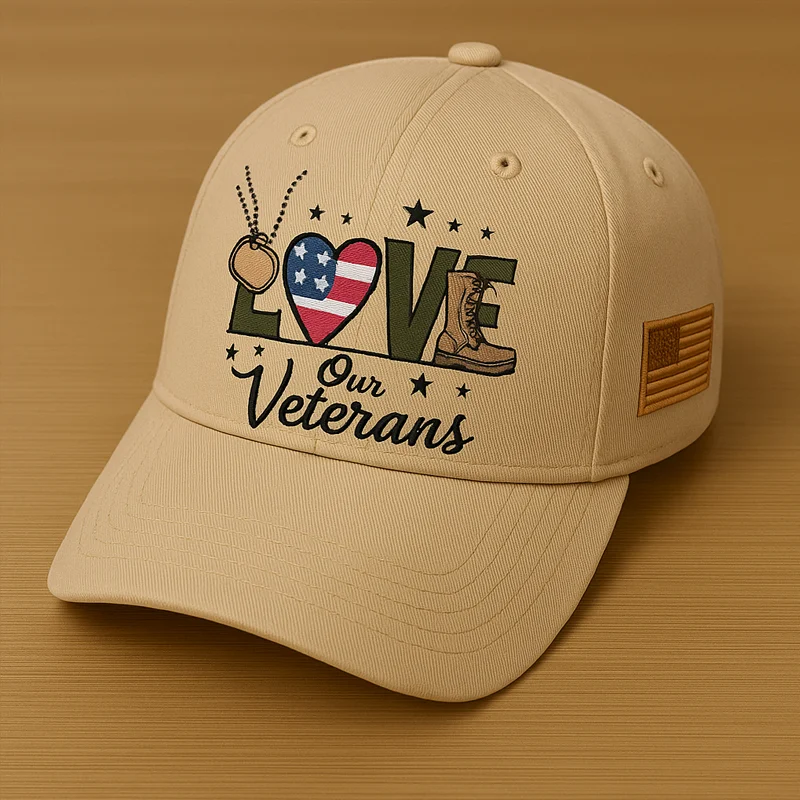 🇺🇸 Love Our Veterans Baseball Cap