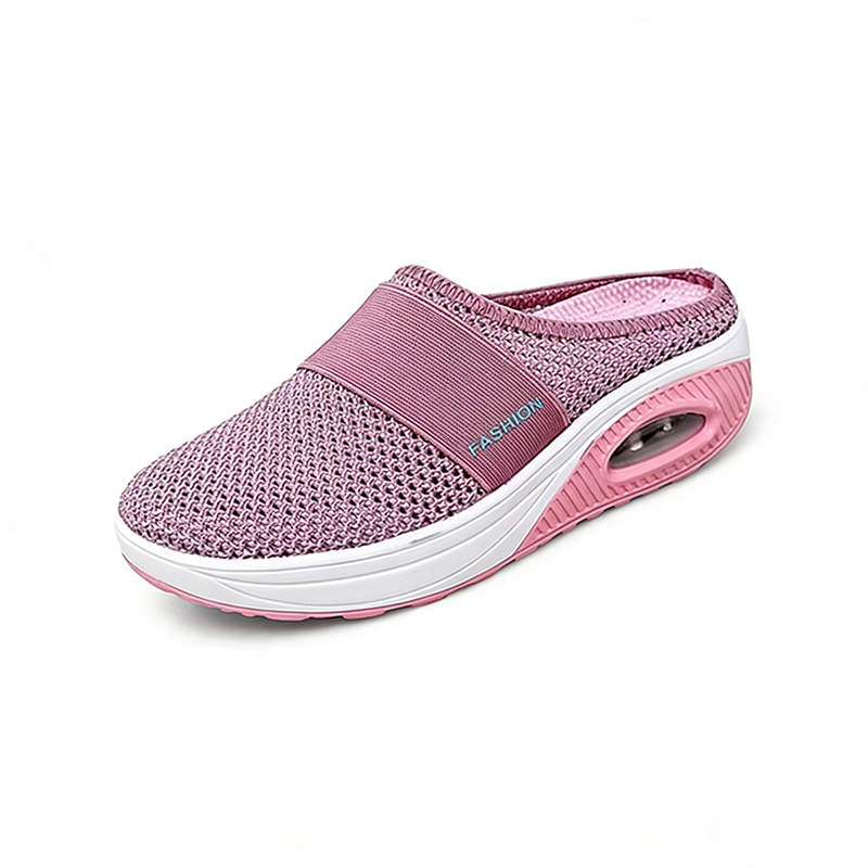 Cushion Slip-On Walking Shoes, Orthopedic Slippers, with Arch-Support for Women