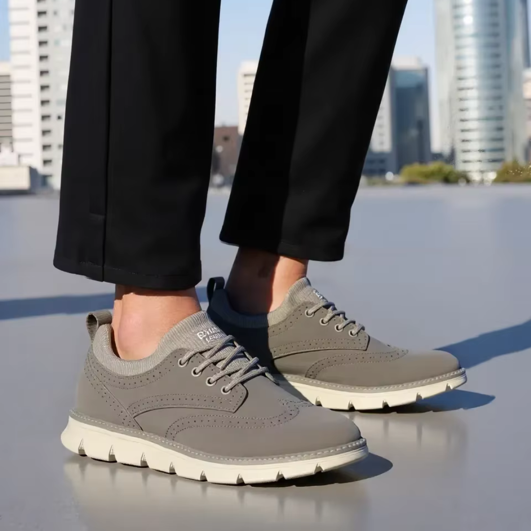 Orthopedic Men Shoes Genuine Vegan Leather Ultra Comfortable Lightweight Casual Shoes