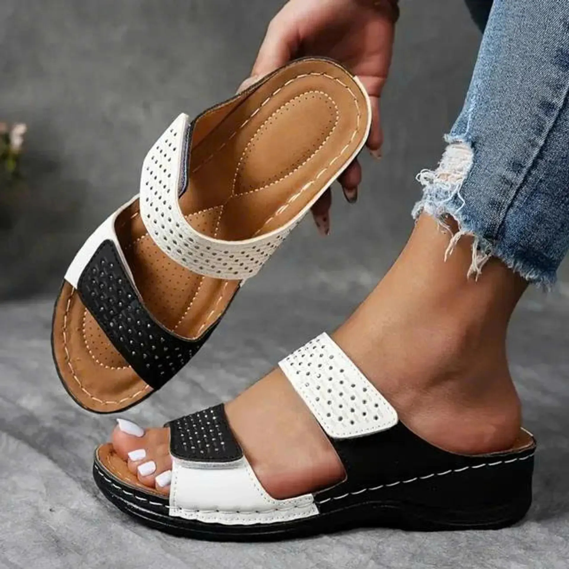 🔥LAST CHANCE DEAL – 70% OFF🔥 | LIGHTWEIGHT WEDGE SANDALS WITH SOFT CUSHIONING AND ARCH SUPPORT FOR WOMEN!