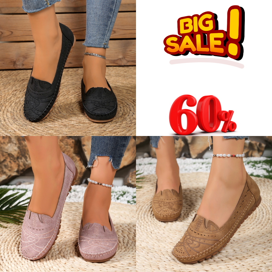 🔥Best Seller-Last Day Sale 60% OFF🔥Women's Lightweight, breathable orthopedic leather shoes