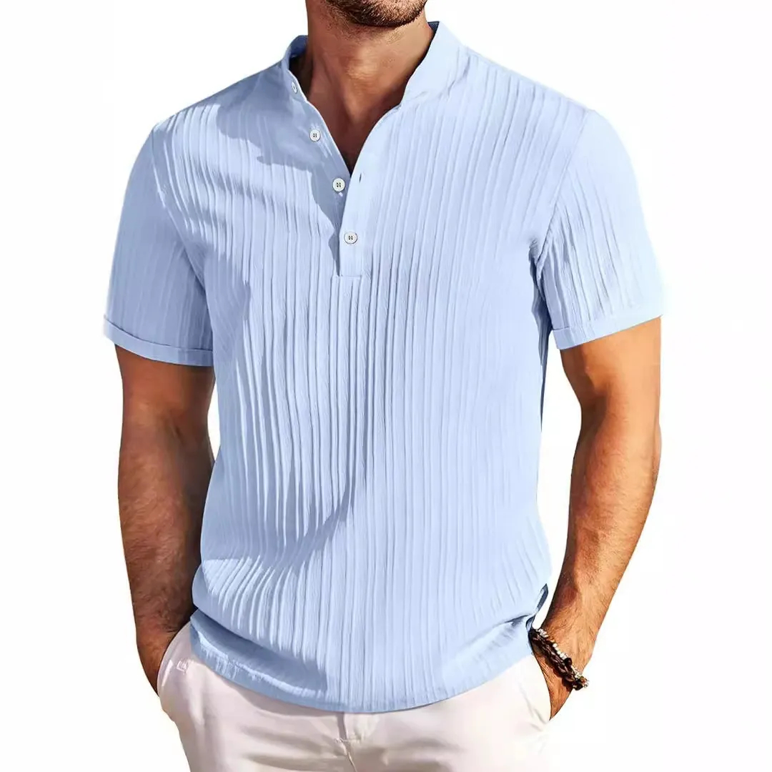 MARCO LUCA | Cotton and Linen Stripes polo