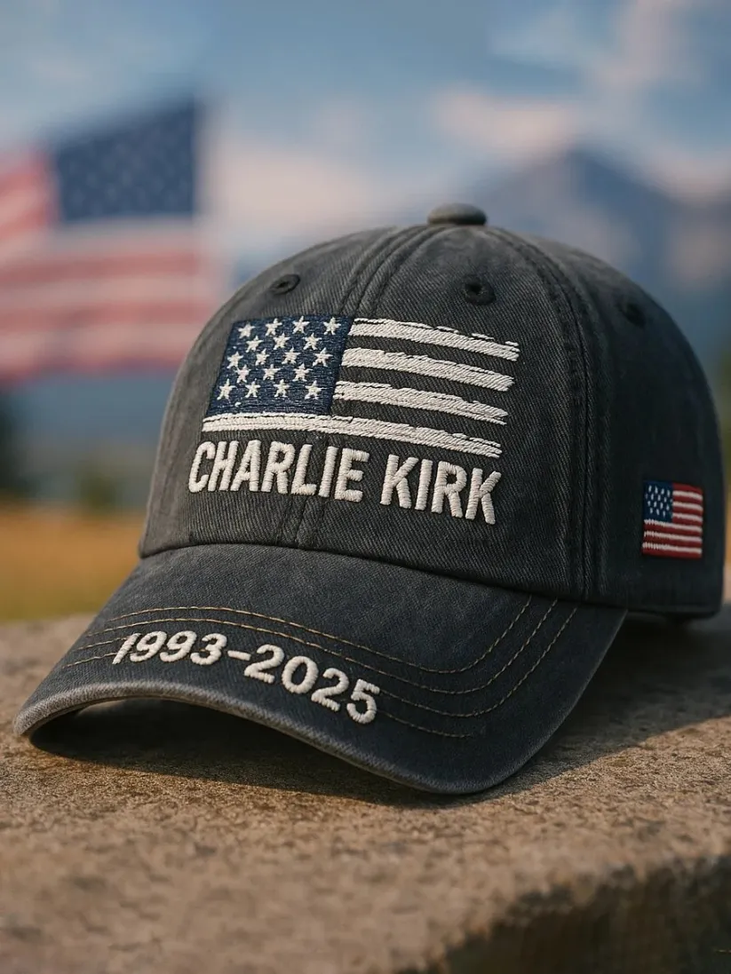 Unisex Freedom American Flag Print Baseball Cap