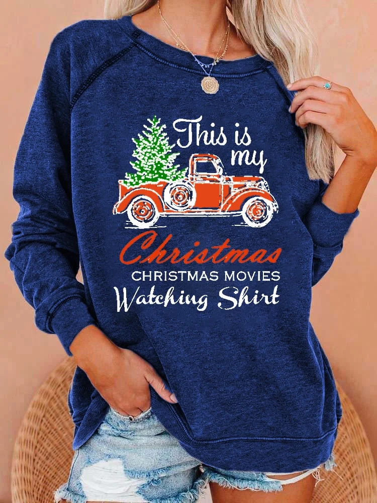 Women’s This is My Hallmark Christmas Movies Watching Shirt Sweatshirt