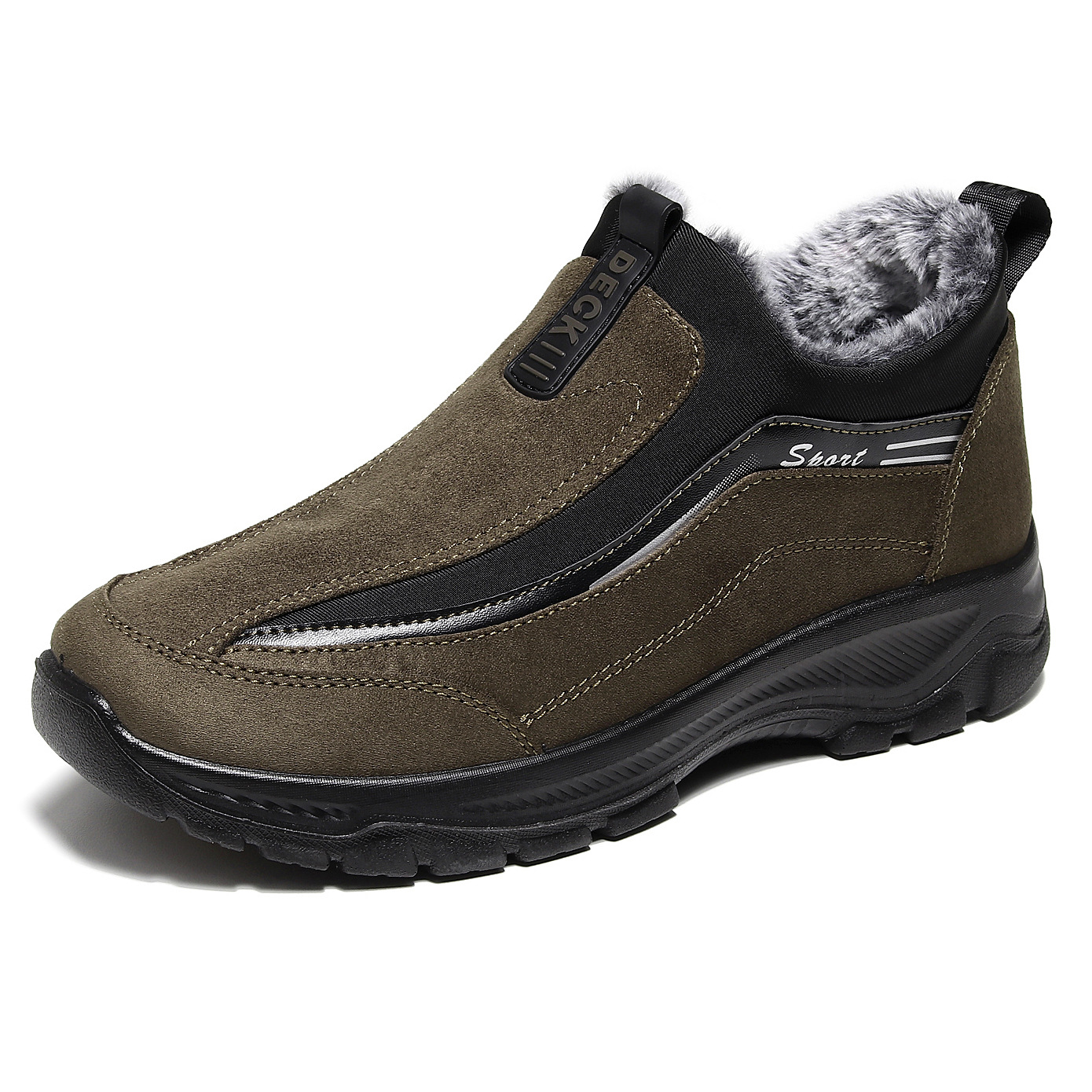 Men's Comfy Warm Orthopedic shoes Waterproof Non-Slip Winter Fleece Shoes