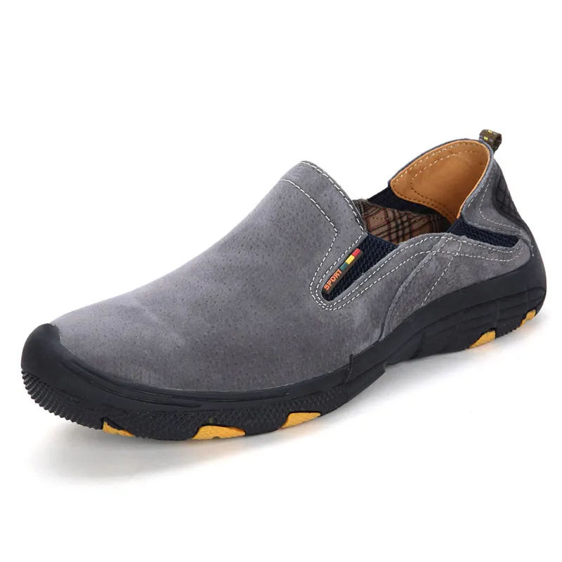 ⏰ 70% off - 2025 Newest Men's Genuine Leather Outdoor Wear-Resistant Non-slip Hiking Shoes
