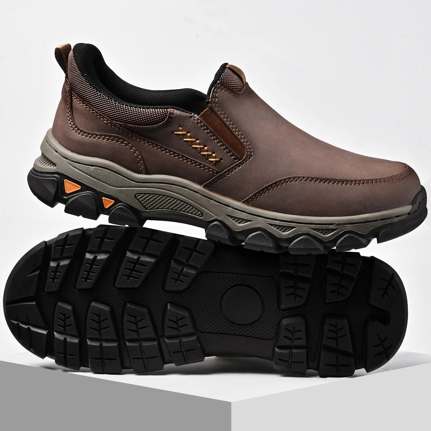 ⏰Promotion 60% OFF - 2025 New Men's Orthopedic Hands-Free Genuine Leather Slip On Loafers