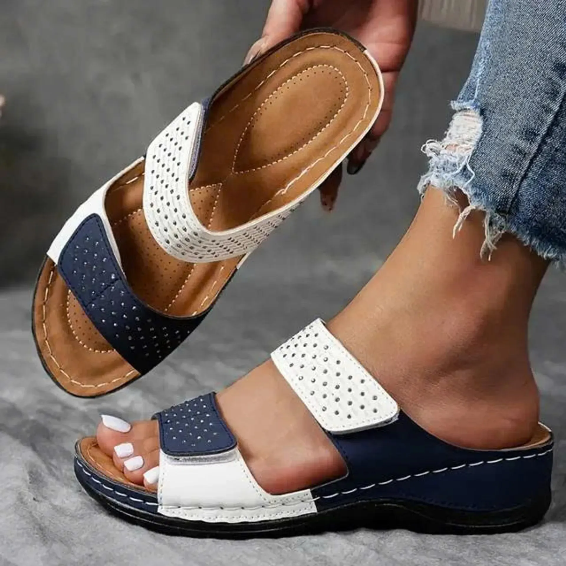 🔥LAST CHANCE DEAL – 70% OFF🔥 | LIGHTWEIGHT WEDGE SANDALS WITH SOFT CUSHIONING AND ARCH SUPPORT FOR WOMEN!