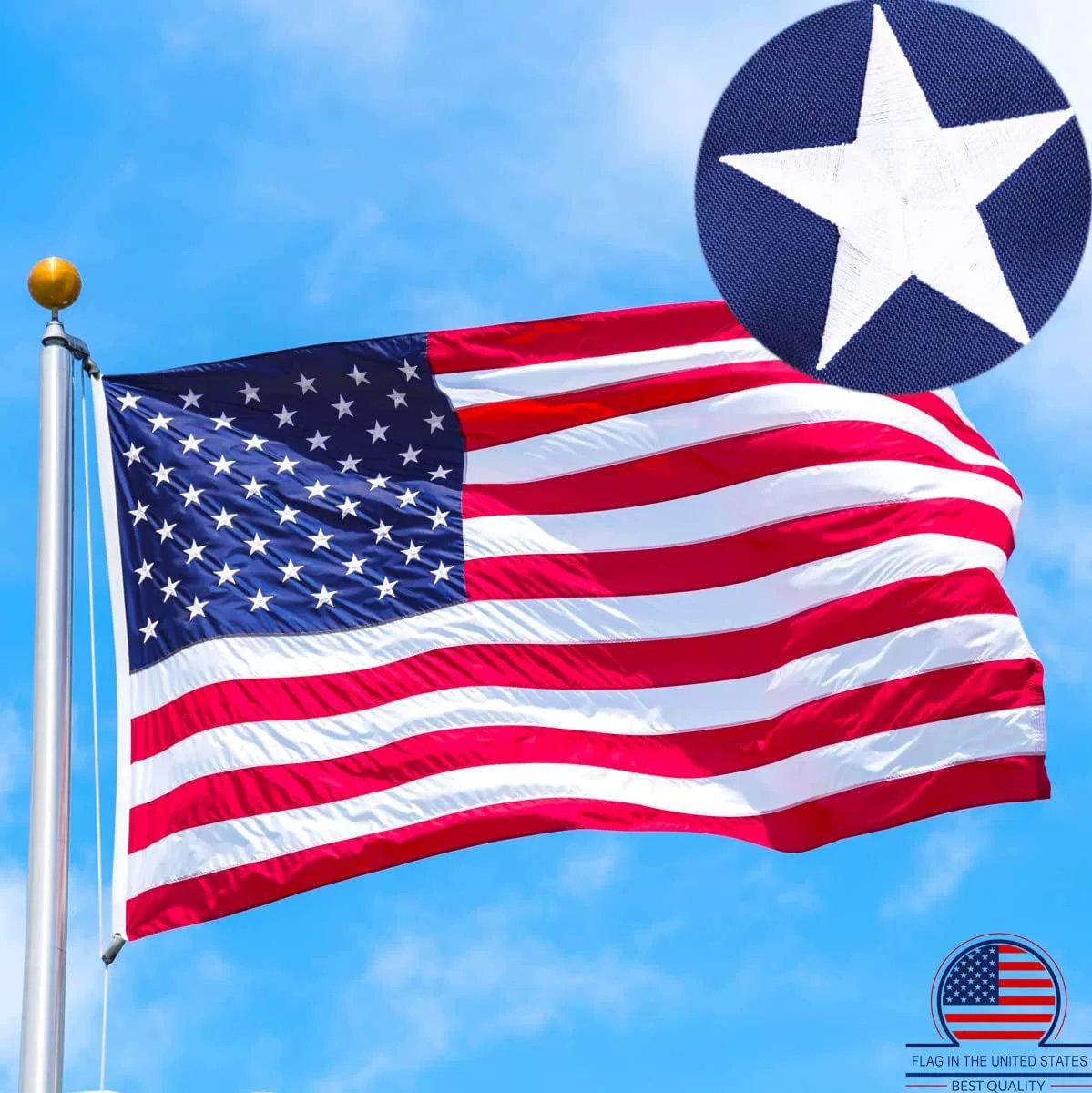 🔥2026 Best Embroidered Stars American Flags
