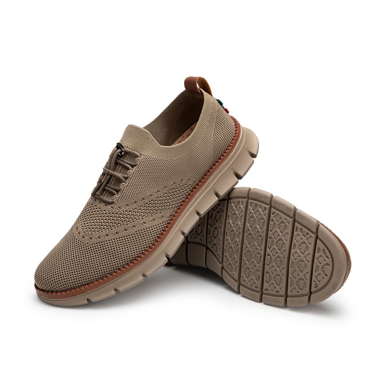 MEN'S KNITTED BREATHABLE STRAP-ON SHOCK-ABSORBING COMFORTABLE SNEAKERS