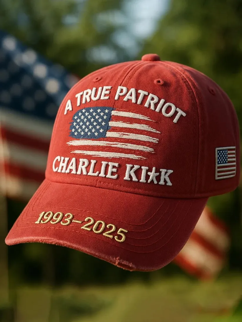 Unisex Freedom American Flag Print Baseball Cap