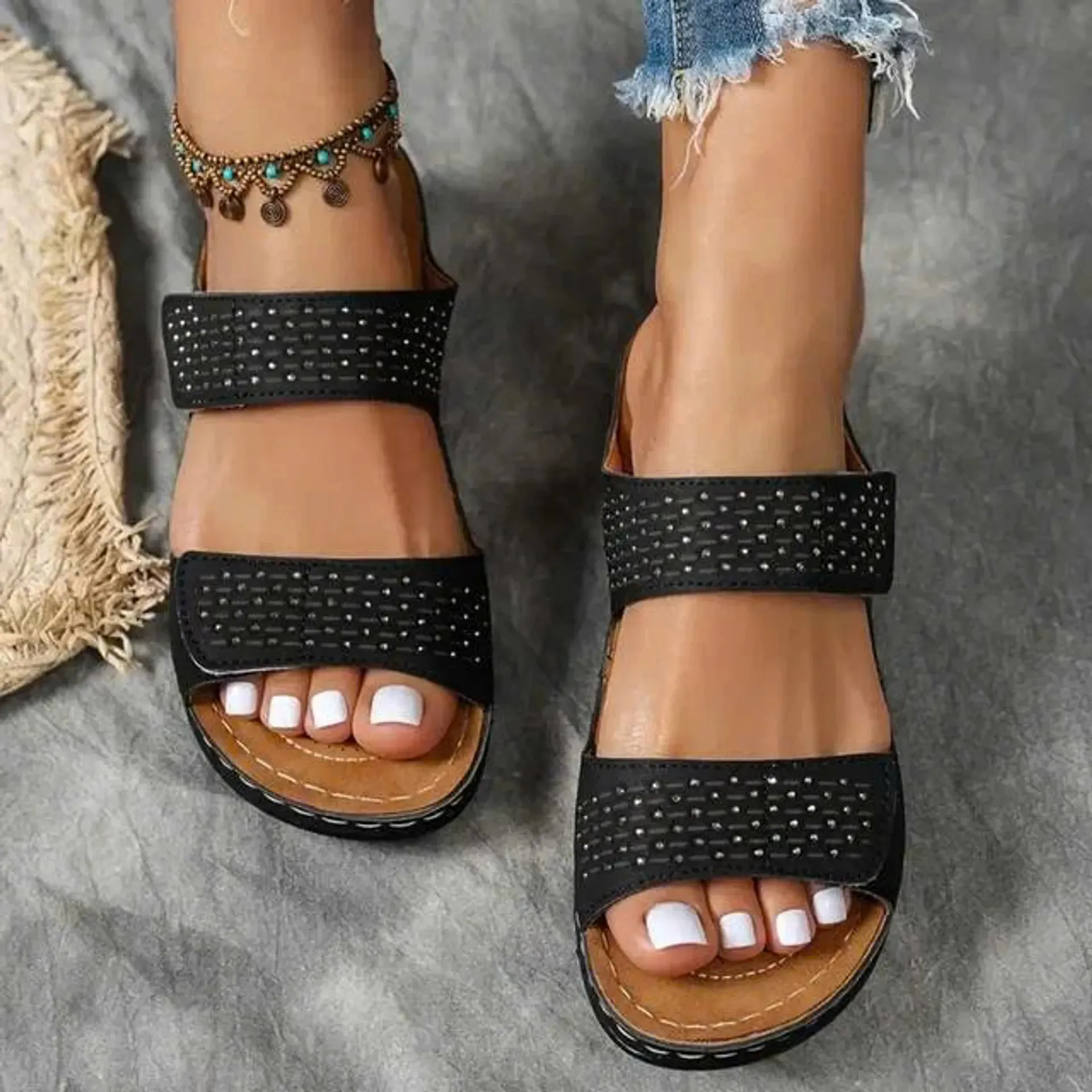 🔥LAST CHANCE DEAL – 70% OFF🔥 | LIGHTWEIGHT WEDGE SANDALS WITH SOFT CUSHIONING AND ARCH SUPPORT FOR WOMEN!