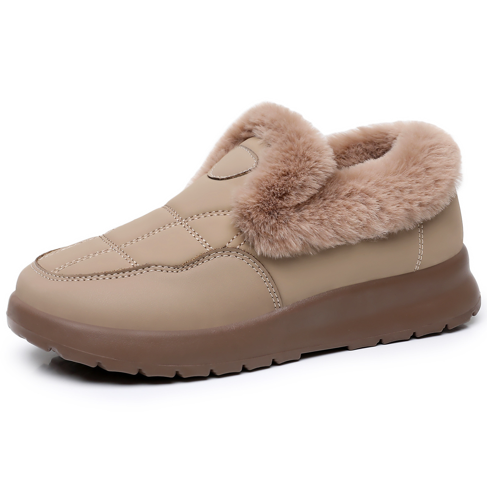 Women’s Winter Warm Slip-On Boots – Fur Lined, Cozy & Anti-Slip