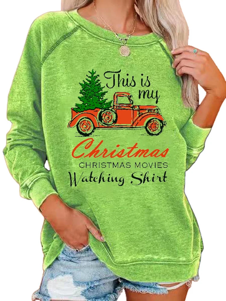 Women’s This is My Hallmark Christmas Movies Watching Shirt Sweatshirt