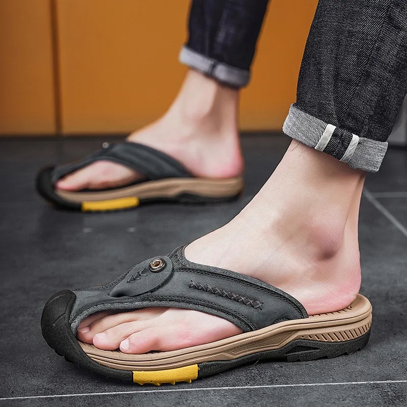 ⏰Promotion - 50% OFF🔥Men's Mens Handmade Cowhide Outdoor Orthopedic Sandals