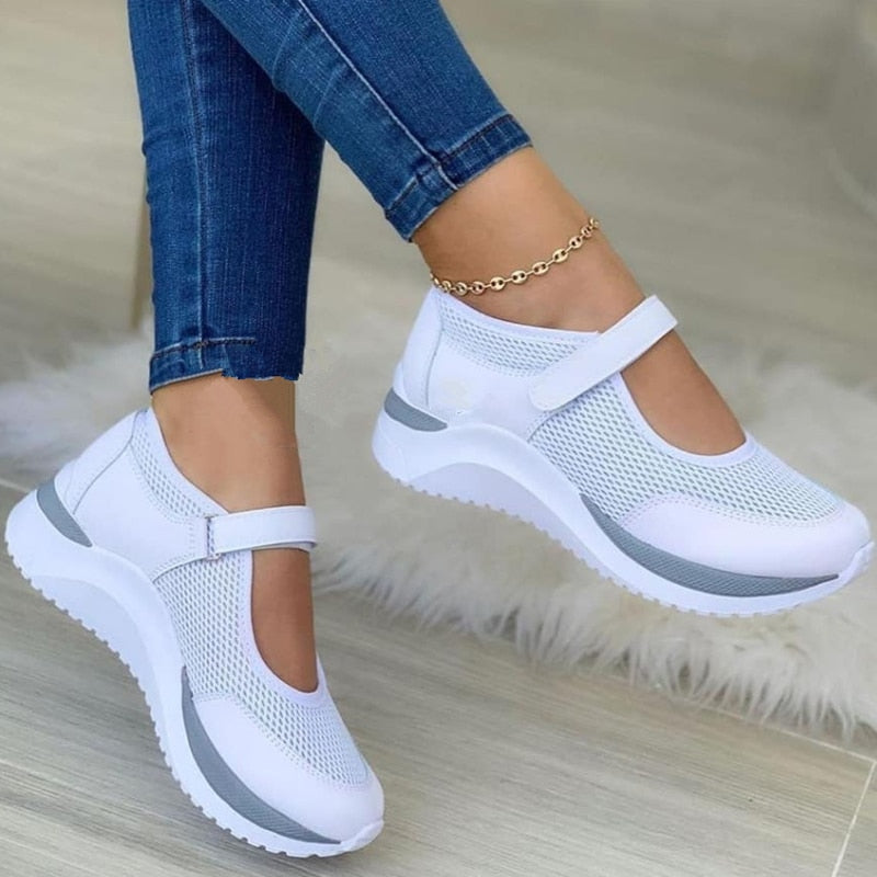 Breathable Mary Jane Sneakers for Women – Comfortable & Supportive