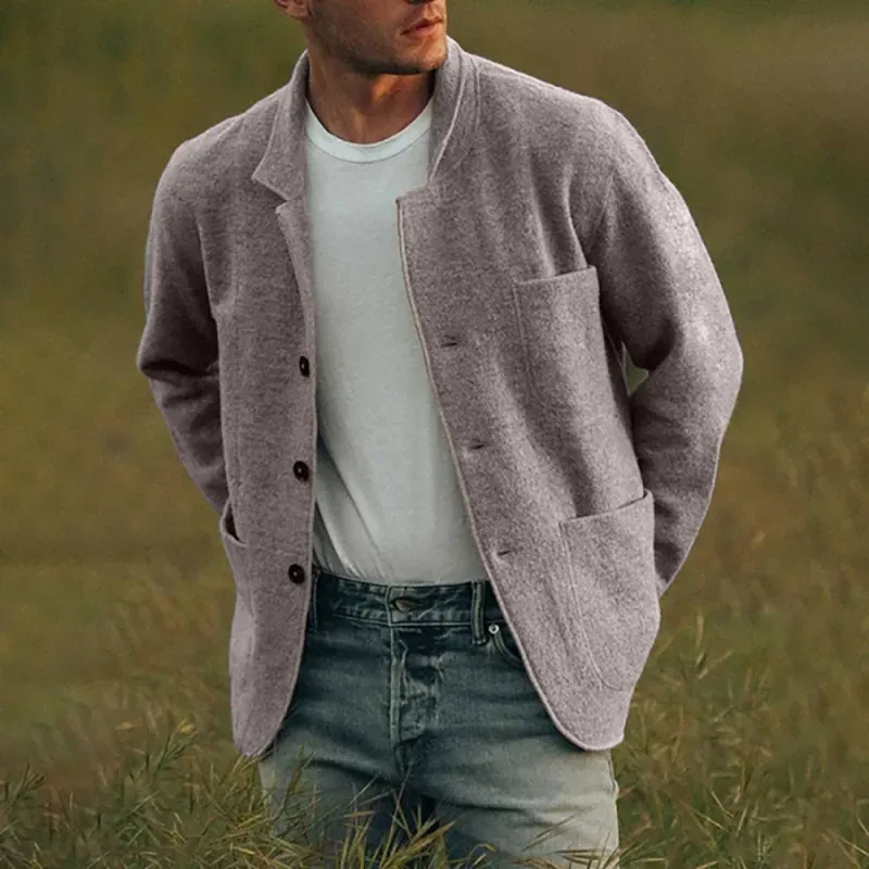 CLEARANCE SALE🔥 Men's Solid Color Fashion Jacket Coat Casual Jacket Coat