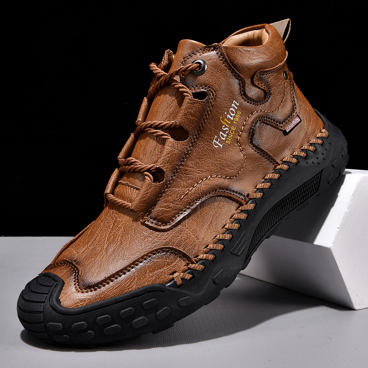 ⏰Limited Time Sale 65% OFF-Men's genuine leather non-slip corrective shoes to relieve walking pain