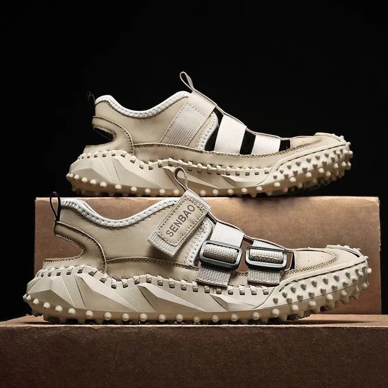 Men Orthopedic Sandals Open Back Anti-collision Round Toe Trendy 2025