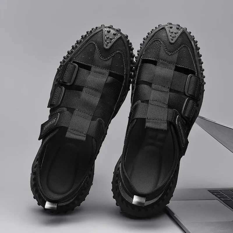 Men Orthopedic Sandals Open Back Anti-collision Round Toe Trendy 2025