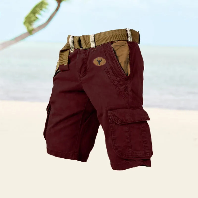Men's multi-pocket shorts