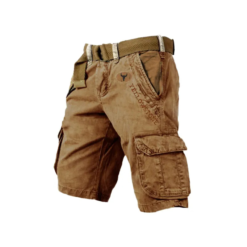 Men's multi-pocket shorts