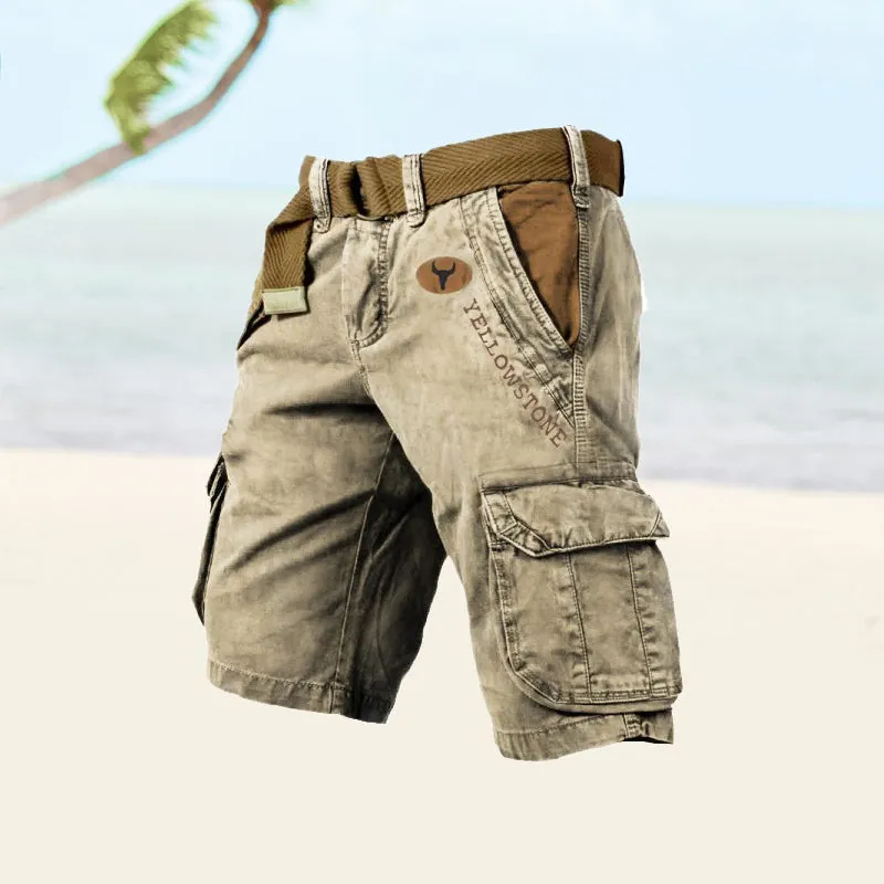 Men's multi-pocket shorts