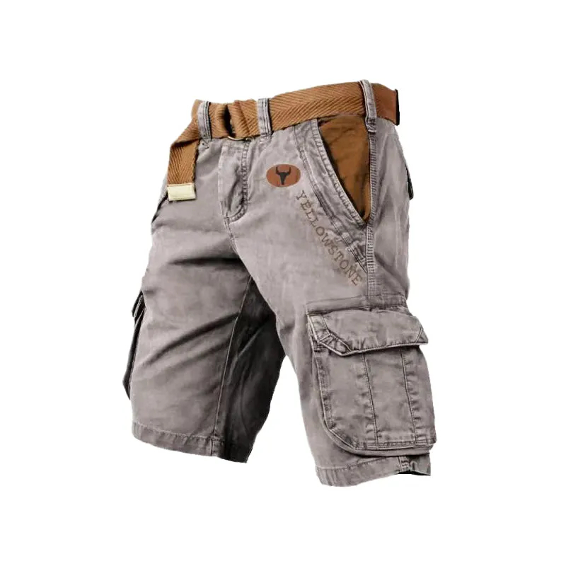 Men's multi-pocket shorts